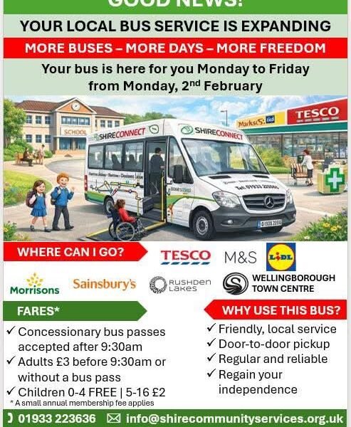 Shire Connect bus service is expanding