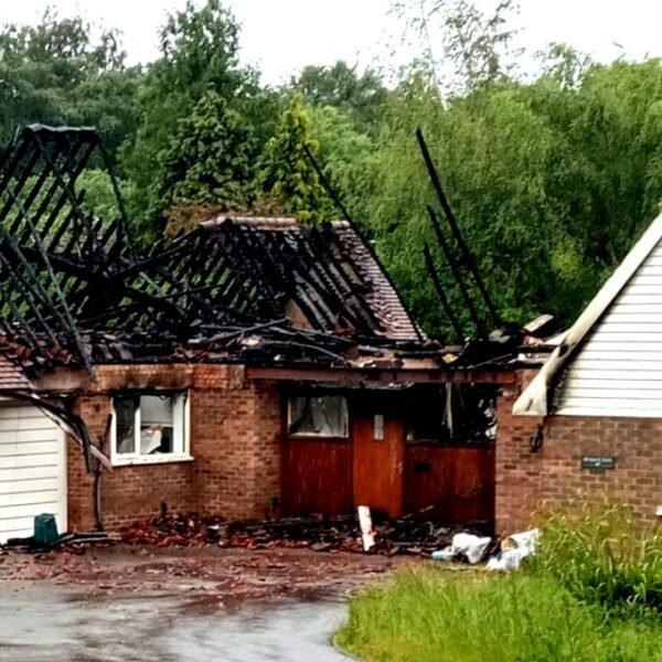 Fire in Rushden’s Northampton Road