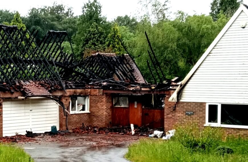 Fire in Rushden’s Northampton Road
